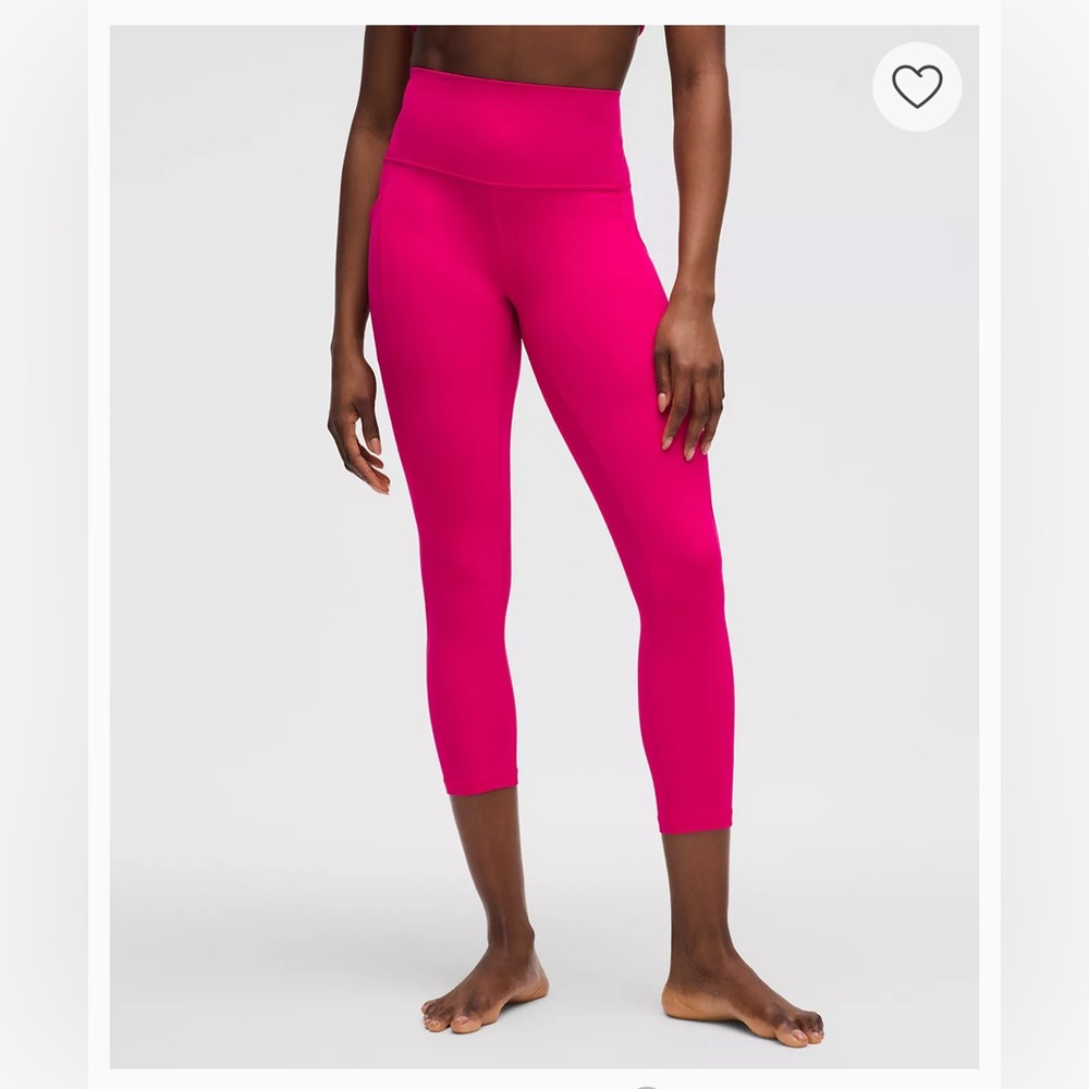 Lululemon hot pink Align 23” Crop